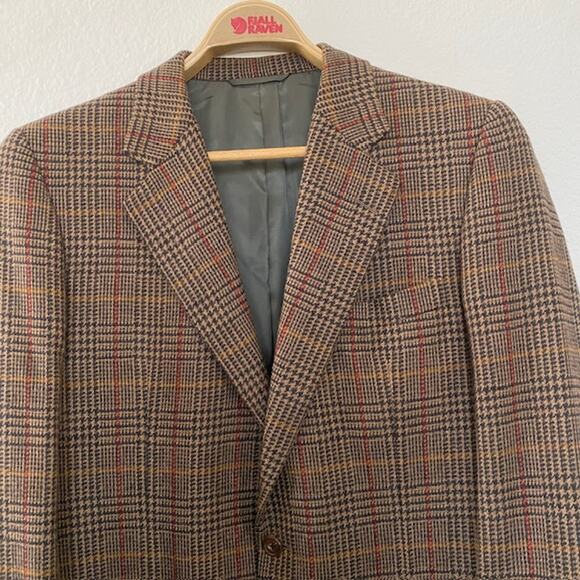 Hickey Freeman Dillard's Men's 40 Regular Canterbury Suit Jacket Wool Camel Hair - Picture 8 of 16